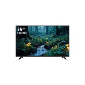شاشة هوهو HO-3906 عادية 39 بوصة بتصميم أسود أنيق ونحيف، شاشة LED بدقة HD مناسبة للاستخدام المنزلي والمكتبي، تلفزيون بسيط بدون سمارت مناسب للترفيه اليومي
