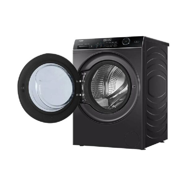 غسالة ملابس هاير 8 كيلو 1400لفه سمارت بخار انفرتر فضي غامق HW-80-B14959S8TU1