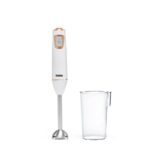Tank Hand Blender 600 Watt Turbo Single + 600 ml Beaker CM6003-1-White/Rose Gold "Blend"