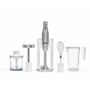 هاند بلندر تانك 1200وات تربو كبة 500مم + وعاء 600مم CM6004 -White "BLEND & CHOP