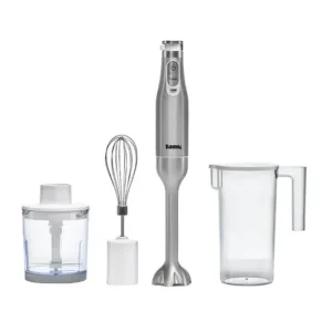 هاند بلندر تانك 1200وات تربو كبة 500مم + وعاء 600مم CM6004 -White "BLEND & CHOP