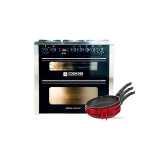 بوتجاز بريميم 90 سم دبل شيف اوتو كوك كنترول 2 فرن رأسى(فوق بعض) هيدروليك PRM69SS-1GC-511-ICPSF-DV