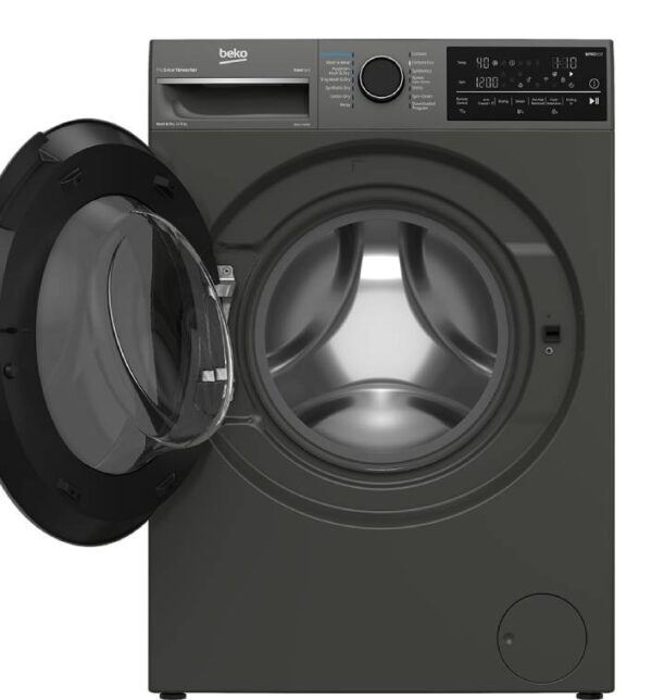 غسالة بيكو أوتوماتيك تحميل أمامي 12 كجم رمادي BWD12840MCI