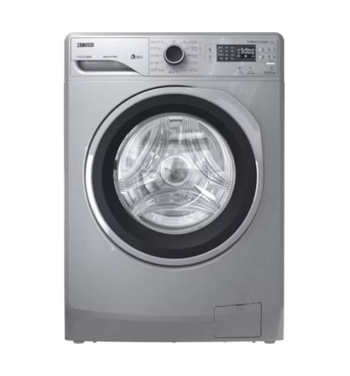 غساله زانوسي 8ك فضي باب اسود ZWF8240SX5
