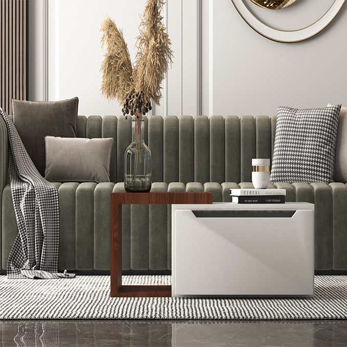 Mag Harmony Side Table Width 100 cm Height 40 cm Depth 55 cm