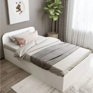 سرير ابيض عرض 120 طول 200