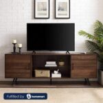 TV Unit 160 cm With 2 Cabinets and Shelf Wooden Finish ant1104