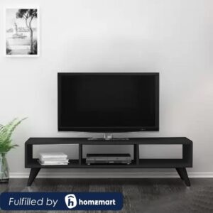 وحدة تلفزيون بعرض 140 سم باللون الأسود ANT1144