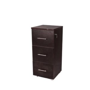 وحدة أدراج بعرض 40 سم تحتوي على 3 أدراج مطلية بطبقة HPL باللون الأسود ANT.0113