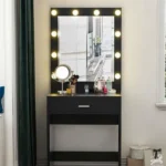 Dressing Table with 1 Drawer - 90 cm Width Black ant1094