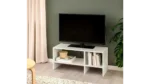 وحدة تلفزيون مودرن باللون الأبيض بطول 90 سم بتصميم مدمج من خشب MDF ‏ant1082