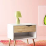 كمود بدرج مصنوع من خشب زان و MDF بعرض 50 سم ant1095