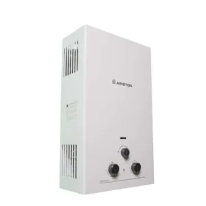 اشتري الان سخان مياه أريستون 10 لتر غاز طبيعي باللون الفضي – SPEED EVO 10 NG ADPT