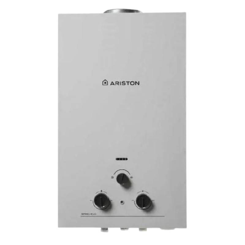 سخان أريستون SPEED EVO 10 NG ADPT غاز طبيعي 10 لتر فضي سخان مياه فوري