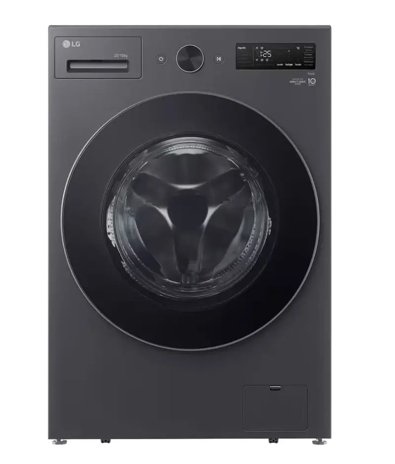 اشتري الان غسالة إل جي 20 كيلو انفرتر رمادي F0Z8DRP24