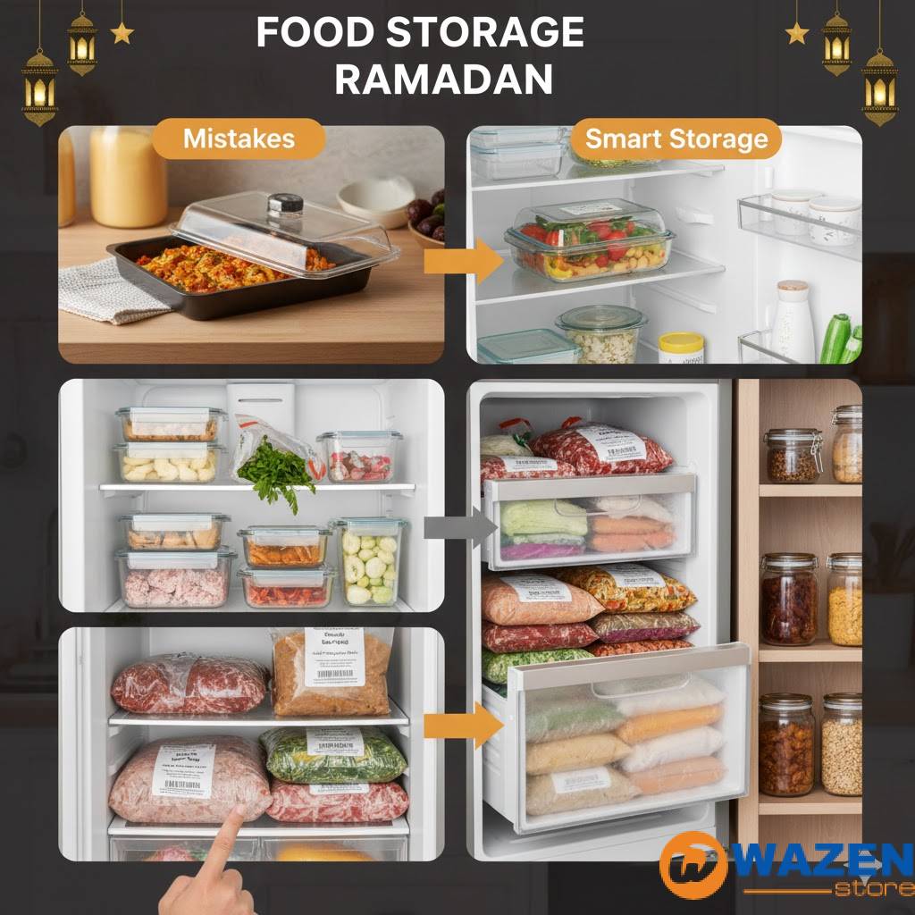 أخطاء تخزين الأكل في رمضان: إزاي تتفاديها وتحافظ على أكلك؟