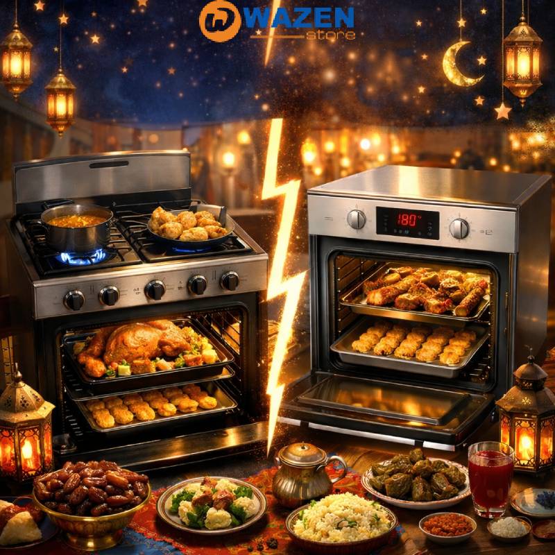مقارنة بين فرن الغاز والفرن الكهربا في البيت المصري