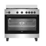 Beko Gas Cooker 90 Cm 5 Burners Stainless Steel BGGR 12113 GXF