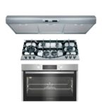 Ariston Built-In Appliance Set: Gas Hob PHN961TS/IX/A+ Oven AROG 9R2F3NG XNA+ Hood SL191LPIX