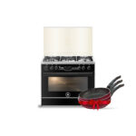 Unionaire I-Cook Cooker 90*60 cm 5 Burners Full SafetyBlack C69SS-GC-511-ICPS2F-IS-2W-AL