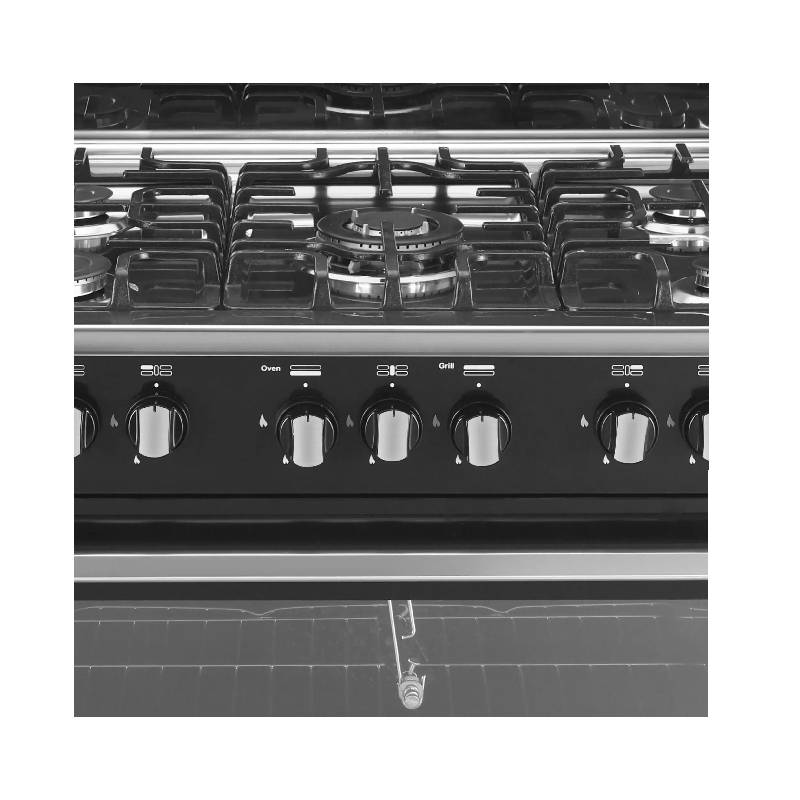 احصل علي بوتاجاز يونيون إير ماكس 12 غاز 5 شعلات أسود C69SS-GC-447-IFSO-M12-AL