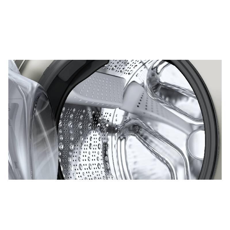 غسالة بوش 9 كيلو فضي إينوكس 1400 لفة مع تقنية Iron Steam Assist الألمانية موديل WGB2440XEG، غسيل عميق وأداء قوي مع بخار لتقليل التجاعيد وكفاءة عالية في تنظيف الملابس.